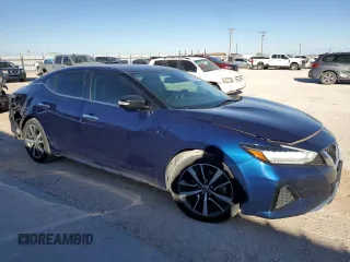 2020 Nissan Maxima SV with VIN 1N4AA6CV8LC362582, listed as a Copart auction lot 41818025 with 77,243 mi miles and Salvage Title. Bid and sale history available at carsss.com. Image 4.