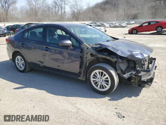 2017 Subaru Impreza Premium with VIN 4S3GKAD65H3605381, listed as a Copart auction lot 48922895 with 121,874 mi miles and Salvage title. Bid and sale history available at DreamBid. Image 4.