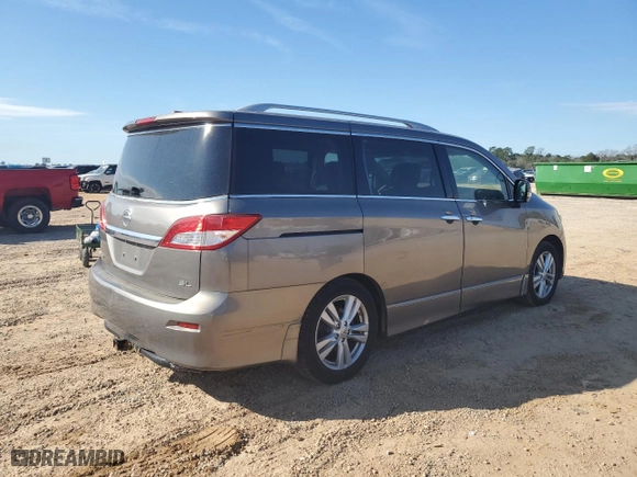 2015 Nissan Quest SL with VIN JN8AE2KP8F9133013, listed as a Copart auction lot 46684735 with 114,253 mi miles and Salvage Title. Bid and sale history available at carsss.com. Image 3.