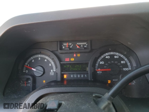 2014 Ford Econoline Cargo Commercial with VIN 1FTNE2EW9EDA72220, listed as a Copart auction lot 50025115 with 270,630 mi miles and Salvage Title. Bid and sale history available at DreamBid. Image 9.