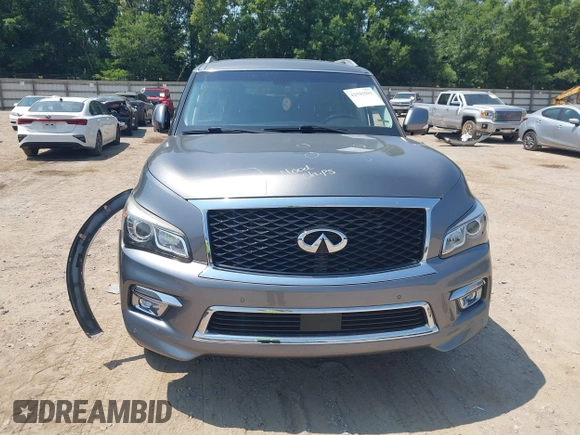 2016 Infiniti QX80 with VIN JN8AZ2NE5G9123443, listed as a IAAI auction lot 42595593 with 150,505 mi miles and . Bid and sale history available at DreamBid. Image 12.