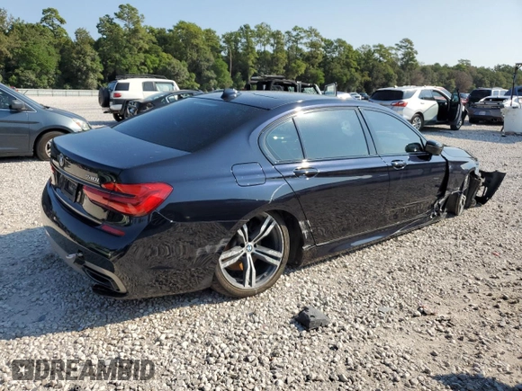 2019 BMW 7 Series 740i with VIN WBA7E2C50KB216499, listed as a Copart auction lot 68828673 with 94,549 mi miles. Bid and sale history available at carsss.com. Image 3.