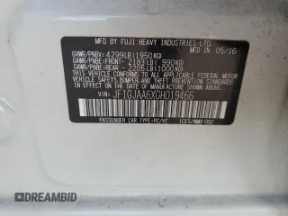 2016 Subaru Impreza with VIN JF1GJAA6XGH019466, listed as a Copart auction lot 62075655 with 94,359 mi miles and Salvage title. Bid and sale history available at DreamBid. Image 13.