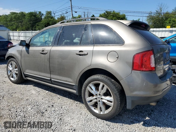 2014 Ford Edge SEL with VIN 2FMDK3J91EBA33648, listed as a Copart auction lot 63723214 with 0 mi miles and Salvage Title. Bid and sale history available at carsss.com. Image 2.