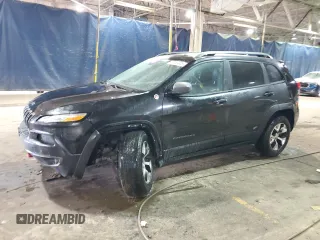 2014 Jeep Cherokee Trailhawk with VIN 1C4PJMBS0EW111606, listed as a Copart auction lot 46680205 with 150,446 mi miles and Clean Title. Bid and sale history available at carsss.com. Image 1.