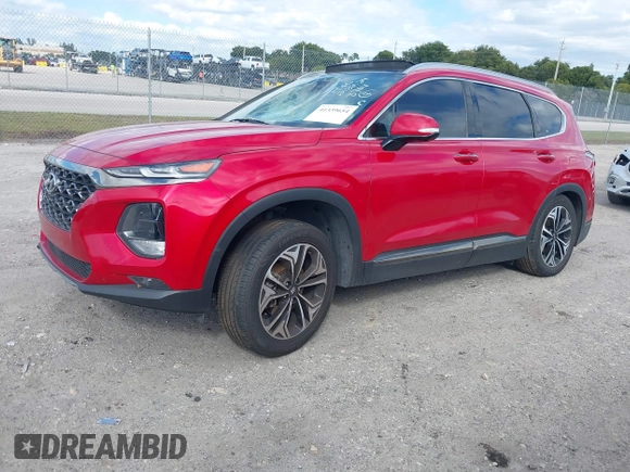 2020 Hyundai Santa Fe Limited with VIN 5NMS53AA8LH278765, listed as a IAAI auction lot 41339654 with 89,946 mi miles and . Bid and sale history available at DreamBid. Image 19.