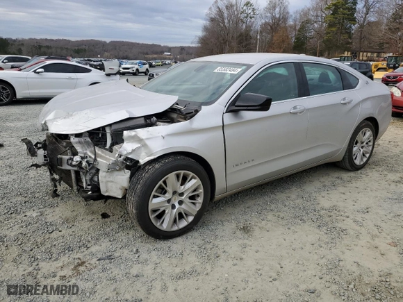 2016 Chevrolet Impala LS with VIN 2G11X5SA1G9201188, listed as a Copart auction lot 85582484 with 182,932 mi miles and Salvage Title. Bid and sale history available at carsss.com. Image 1.