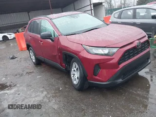 2021 Toyota RAV4 LE with VIN 2T3H1RFV7MW176326, listed as a IAAI auction lot 41441240 with 55,958 mi miles. Bid and sale history available at carsss.com. Image 1.