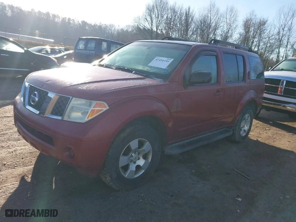 2006 Nissan Pathfinder SE with VIN 5N1AR18U26C663659, listed as a IAAI auction lot 41494195 with 1 mi miles. Bid and sale history available at carsss.com. Image 2.