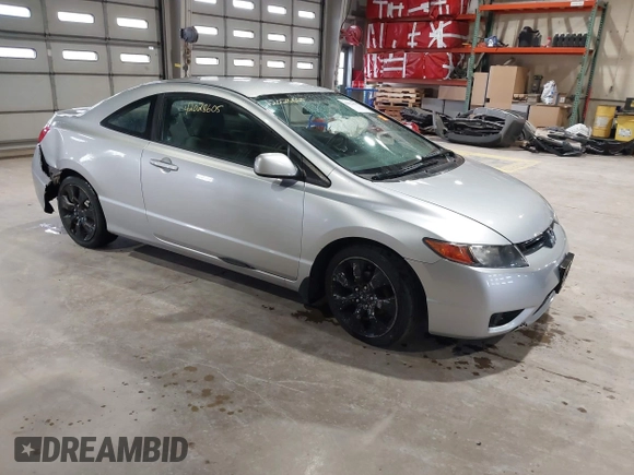 2008 Honda Civic Cpe LX with VIN 2HGFG12678H516278, listed as a IAAI auction lot 42028605 with 100,391 mi miles. Bid and sale history available at carsss.com. Image 1.