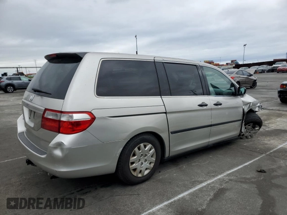 2007 Honda Odyssey LX with VIN 5FNRL38217B003331, listed as a Copart auction lot 50568855 with 87,574 mi miles and Salvage Title. Bid and sale history available at carsss.com. Image 3.