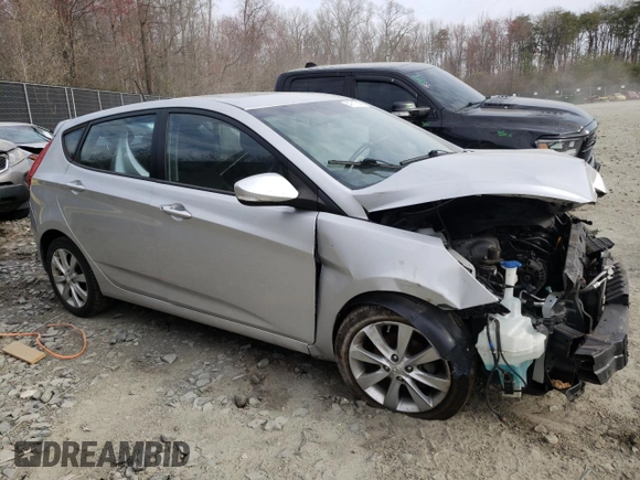 2014 Hyundai Accent SE with VIN KMHCU5AE3EU183642, listed as a Copart auction lot 49717045 with 142,328 mi miles and Salvage Title. Bid and sale history available at carsss.com. Image 4.