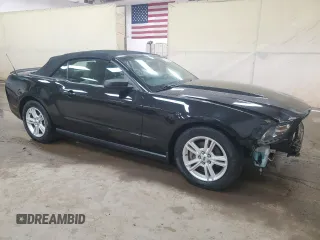 2012 Ford Mustang V6 with VIN 1ZVBP8EM7C5203504, listed as a Copart auction lot 52130465 with 134,394 mi miles and Clean Title. Bid and sale history available at carsss.com. Image 4.