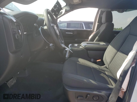 2024 Chevrolet Silverado 1500 Custom with VIN 3GCPABEK8RG445662, listed as a Copart auction lot 54160645 with 1,559 mi miles and Salvage Title. Bid and sale history available at DreamBid. Image 7.
