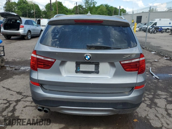 2016 BMW X3 xDrive28i with VIN 5UXWX9C57G0D63313, listed as a Copart auction lot 55705815 with 122,723 mi miles and Clean Title. Bid and sale history available at DreamBid. Image 6.