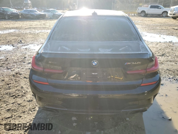 2022 BMW 3 Series M340i xDrive with VIN 3MW5U9J09N8C36136, listed as a Copart auction lot 76598524 with 45,311 mi miles and Salvage Title. Bid and sale history available at carsss.com. Image 6.