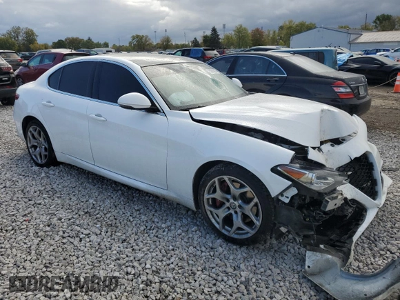 2020 Alfa Romeo Giulia Ti with VIN ZARFANBN2L7630701, listed as a Copart auction lot 75291064 with 0 mi miles and Salvage Title. Bid and sale history available at carsss.com. Image 4.