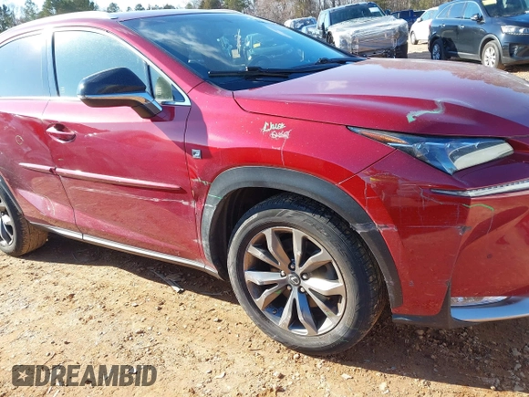 2015 Lexus NX 200t with VIN JTJYARBZ8F2013542, listed as a IAAI auction lot 41634471 with 106,026 mi miles. Bid and sale history available at carsss.com. Image 6.