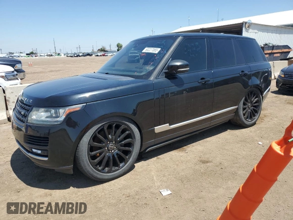 2015 Land Rover Range Rover Supercharged with VIN SALGS2TF1FA215158, listed as a Copart auction lot 60227065 with 97,737 mi miles and Clean title. Bid and sale history available at DreamBid. Image 1.