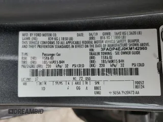 2019 Ford Fiesta SE with VIN 3FADP4EJ0KM142960, listed as a Copart auction lot 49285914 with 88,773 mi miles and Salvage Title. Bid and sale history available at DreamBid. Image 14.