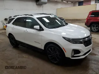 2022 Chevrolet Equinox RS with VIN 3GNAXMEV8NS120941, listed as a Copart auction lot 51056075 with 50,197 mi miles and Non Repairable. Bid and sale history available at DreamBid. Image 4.