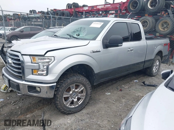 2017 Ford F-150 XL with VIN 1FTFX1EF8HFA39209, listed as a IAAI auction lot 41168440 with 111,704 mi miles. Bid and sale history available at carsss.com. Image 2.