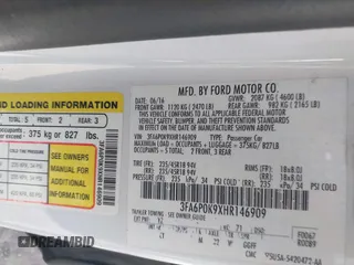 2017 Ford Fusion Titanium с VIN 3FA6P0K9XHR146909, выставлен на аукционе IAAI как лот 42588301 с пробегом 217 885 миль миль и . История ставок и продаж доступна на DreamBid. Изображение 9.
