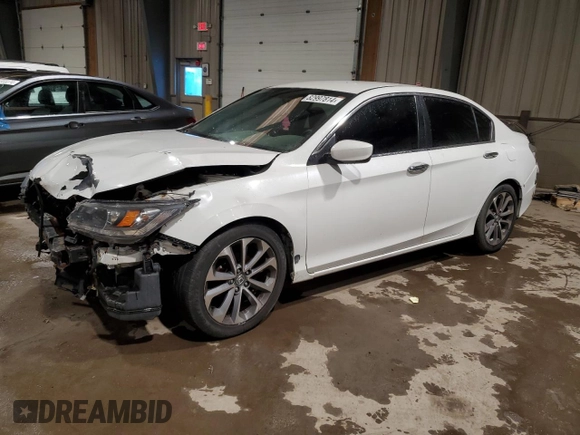 2014 Honda Accord Sedan Sport with VIN 1HGCR2F52EA190131, listed as a Copart auction lot 82997814 with 0 mi miles and Salvage Title. Bid and sale history available at carsss.com. Image 1.