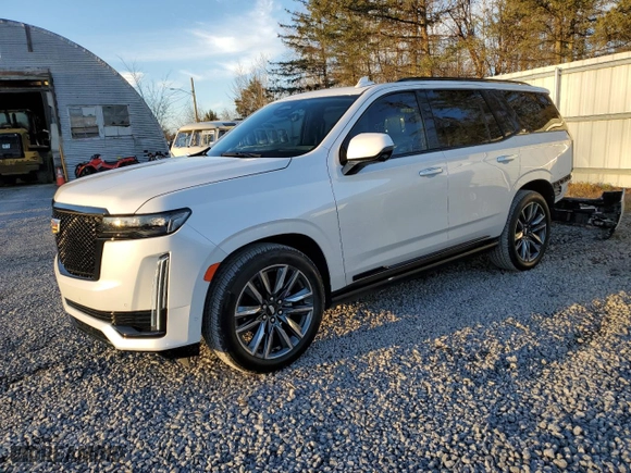 2022 Cadillac Escalade Sport Platinum with VIN 1GYS4GKL9NR313610, listed as a Copart auction lot 83071824 with 21,282 mi miles and Salvage Title. Bid and sale history available at carsss.com. Image 1.