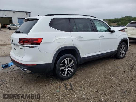 2021 Volkswagen Atlas SE с VIN 1V2LP2CA7MC525505, выставлен на аукционе Copart как лот 57610555 с пробегом 58 024 миль миль и Списание • Salvage title. История ставок и продаж доступна на DreamBid. Изображение 3.