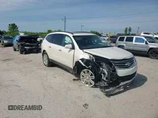 2015 Chevrolet Traverse LT with VIN 1GNKRGKD0FJ112623, listed as a Copart auction lot 61737435 with 142,760 mi miles and Salvage title. Bid and sale history available at DreamBid. Image 14.