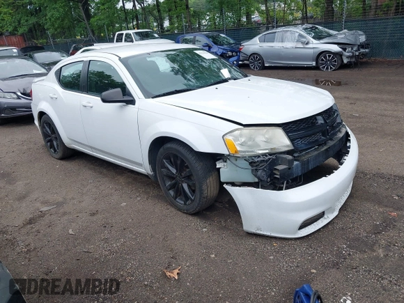 2014 Dodge Avenger SE with VIN 1C3CDZAB0EN148086, listed as a IAAI auction lot 42234364 with 200,650 mi miles and . Bid and sale history available at DreamBid. Image 1.