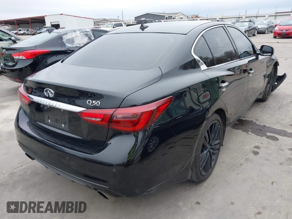 2022 Infiniti Q50 Luxe z VIN JN1EV7BPXNM311027, wystawiony jako IAAI lot #41424742 z przebiegiem 40 054 mil mil oraz . Historia ofert i sprzedaży dostępna na DreamBid. Obrazek 4.