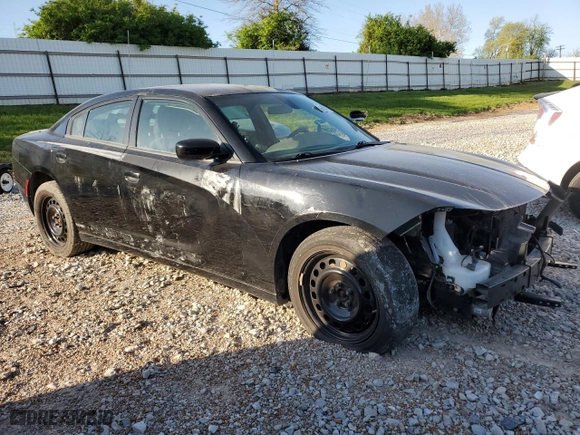 2019 Dodge Charger Police with VIN 2C3CDXKTXKH582032, listed as a Copart auction lot 49369095 with 43,096 mi miles and Salvage Title. Bid and sale history available at carsss.com. Image 4.
