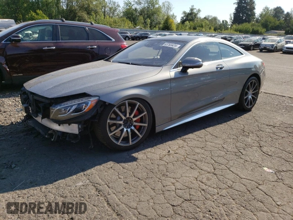 2015 Mercedes-Benz S-Class S 63 AMG with VIN WDDXJ7JB1FA007228, listed as a Copart auction lot 63763424 with 48,068 mi miles and Salvage Title. Bid and sale history available at carsss.com. Image 1.