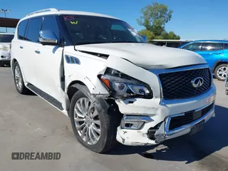 2017 Infiniti QX80 with VIN JN8AZ2NF8H9644943, listed as a IAAI auction lot 40853374 with 68,877 mi miles and . Bid and sale history available at DreamBid. Image 1.
