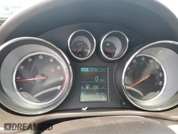 2013 Buick Regal Turbo Premium 1 with VIN 2G4GS5EVXD9223471, listed as a Copart auction lot 60434395 with 71,064 mi miles and Salvage title. Bid and sale history available at DreamBid. Image 9.