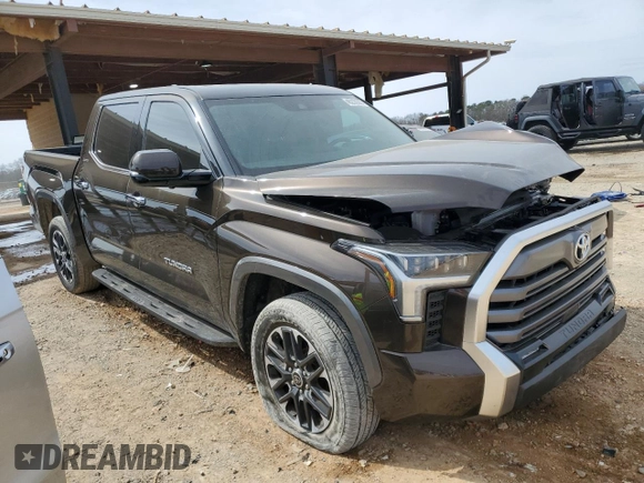2022 Toyota Tundra Limited z VIN 5TFJA5DB6NX015224, wystawiony jako Copart lot #48236065 z przebiegiem 6 937 mil mil oraz Szkoda całkowita • Salvage title. Historia ofert i sprzedaży dostępna na DreamBid. Obrazek 4.