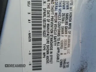 2003 Honda Odyssey LX z VIN 5FNRL18573B116337, wystawiony jako Copart lot #86184364 z przebiegiem 247 492 mil mil oraz Szkoda całkowita • Salvage title. Historia ofert i sprzedaży dostępna na DreamBid. Obrazek 15.
