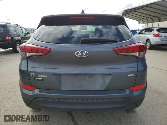 2018 Hyundai Tucson SEL with VIN KM8J3CA49JU646819, listed as a Copart auction lot 44552045 with 93,549 mi miles and Salvage title. Bid and sale history available at DreamBid. Image 6.