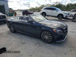 2018 Mercedes-Benz C 43 AMG with VIN WDDWK6EB6JF667015, listed as a Copart auction lot 75165524 with Not provided miles and Non repairable. Bid and sale history available at DreamBid. Image 4.