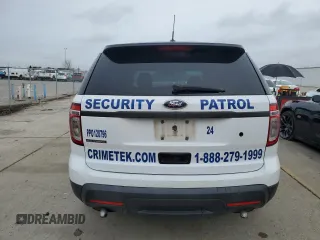 2013 Ford Utility Police Interceptor with VIN 1FM5K7AR5DGC92582, listed as a Copart auction lot 45732165 with 184,194 mi miles and Clean Title. Bid and sale history available at carsss.com. Image 6.