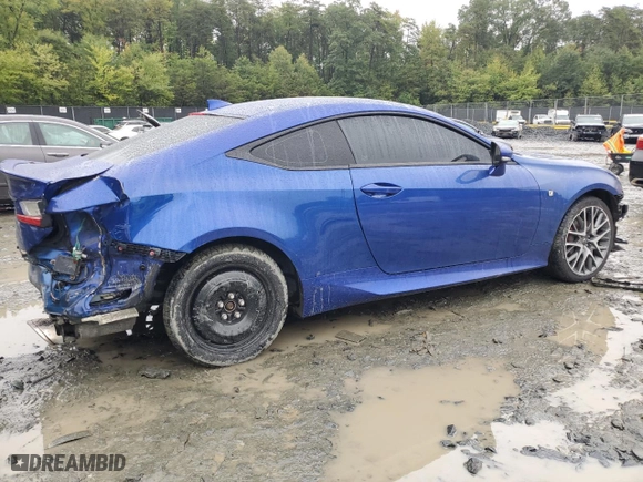 2016 Lexus RC 300 with VIN JTHSM5BC2G5000501, listed as a Copart auction lot 72355234 with NaN miles and Salvage Title. Bid and sale history available at carsss.com. Image 3.