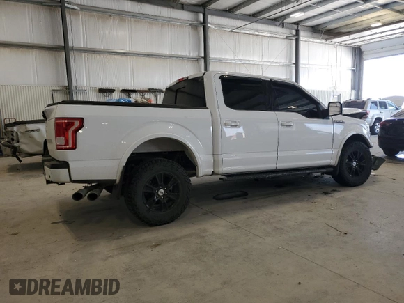 2017 Ford F-150 XL with VIN 1FTEW1EF5HKC24856, listed as a Copart auction lot 52581255 with 96,440 mi miles and Salvage Title. Bid and sale history available at carsss.com. Image 3.