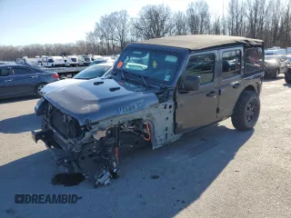 2023 Jeep Wrangler z VIN 1C4JJXN6XPW599309, wystawiony jako Copart lot #47786095 z przebiegiem 21 030 mil mil oraz Szkoda całkowita • Salvage title. Historia ofert i sprzedaży dostępna na DreamBid. Obrazek 1.