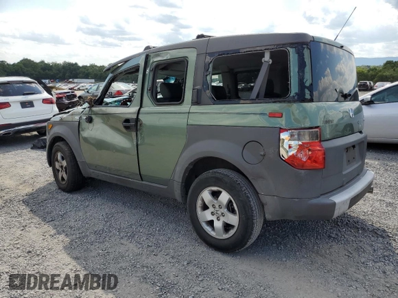 2004 Honda Element EX with VIN 5J6YH18604L007524, listed as a Copart auction lot 63716574 with 186,854 mi miles and Salvage Title. Bid and sale history available at DreamBid. Image 2.