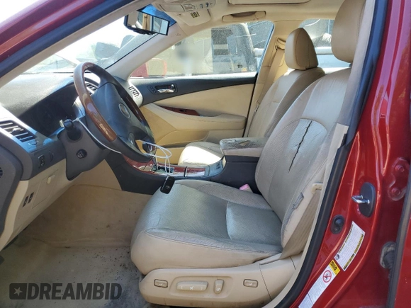 2009 Lexus ES 330 with VIN JTHBJ46G192309817, listed as a Copart auction lot 54960445 with 104,306 mi miles and Salvage Title. Bid and sale history available at DreamBid. Image 7.