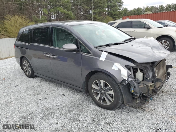 2016 Honda Odyssey Touring Elite with VIN 5FNRL5H93GB085751, listed as a Copart auction lot 47467555 with 254,910 mi miles and Salvage Title. Bid and sale history available at carsss.com. Image 4.