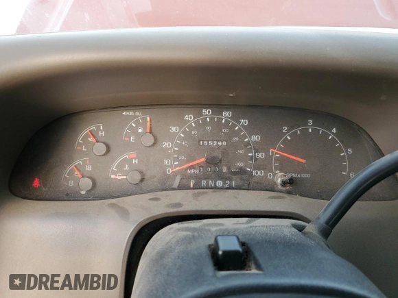 2000 Ford Super Duty F-250 XL with VIN 1FTNW21S2YEC54808, listed as a Copart auction lot 75731584 with 155,290 mi miles and Salvage Title. Bid and sale history available at carsss.com. Image 9.