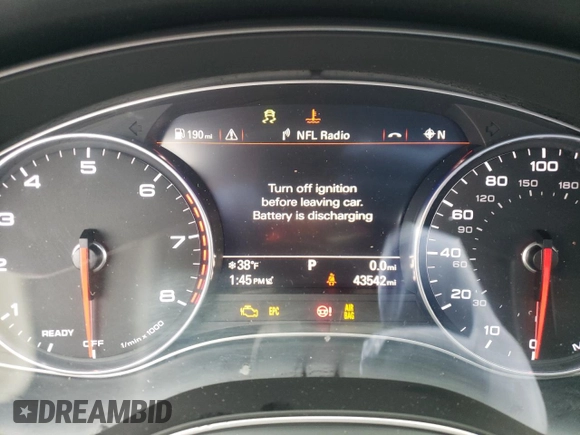 2018 Audi A6 with VIN WAUH3AFC3JN002666, listed as a Copart auction lot 72143102 with 43,542 mi miles and . Bid and sale history available at DreamBid. Image 9.
